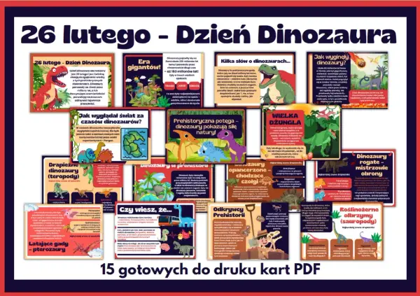 Dzień Dinozaura - Najlepsze zabawy i gotowy plan zajęć dla dzieci