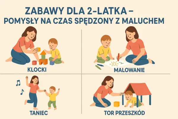 Zabawy dla dwulatka w domu - Jak wspierać mowę i rozładować energię?