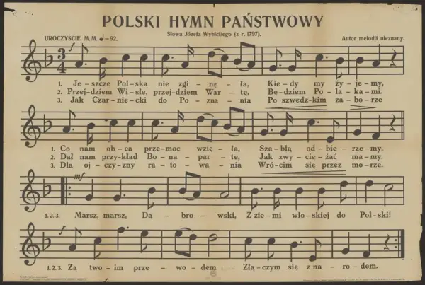 Mazurek Dąbrowskiego - jak nauczyć dziecko hymnu bez błędów?